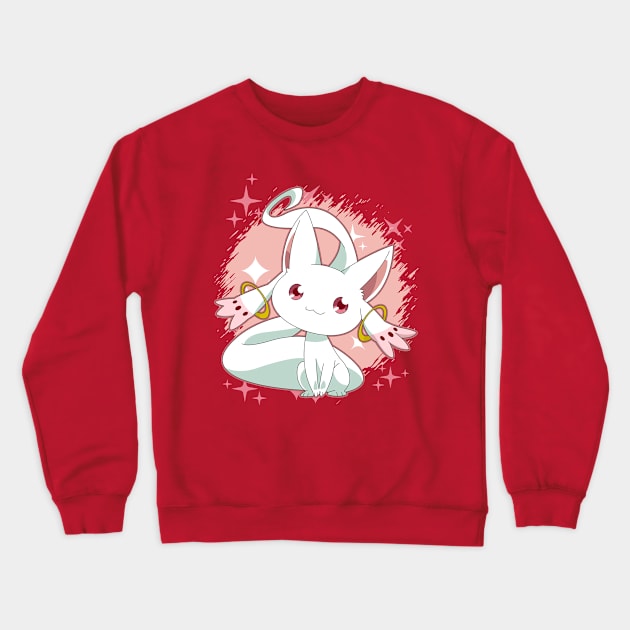 Kyubey Crewneck Sweatshirt by WarGreymonZero